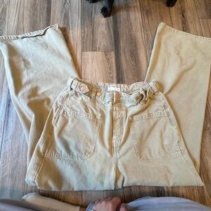 We The Free Straight Leg Jeans in Beige